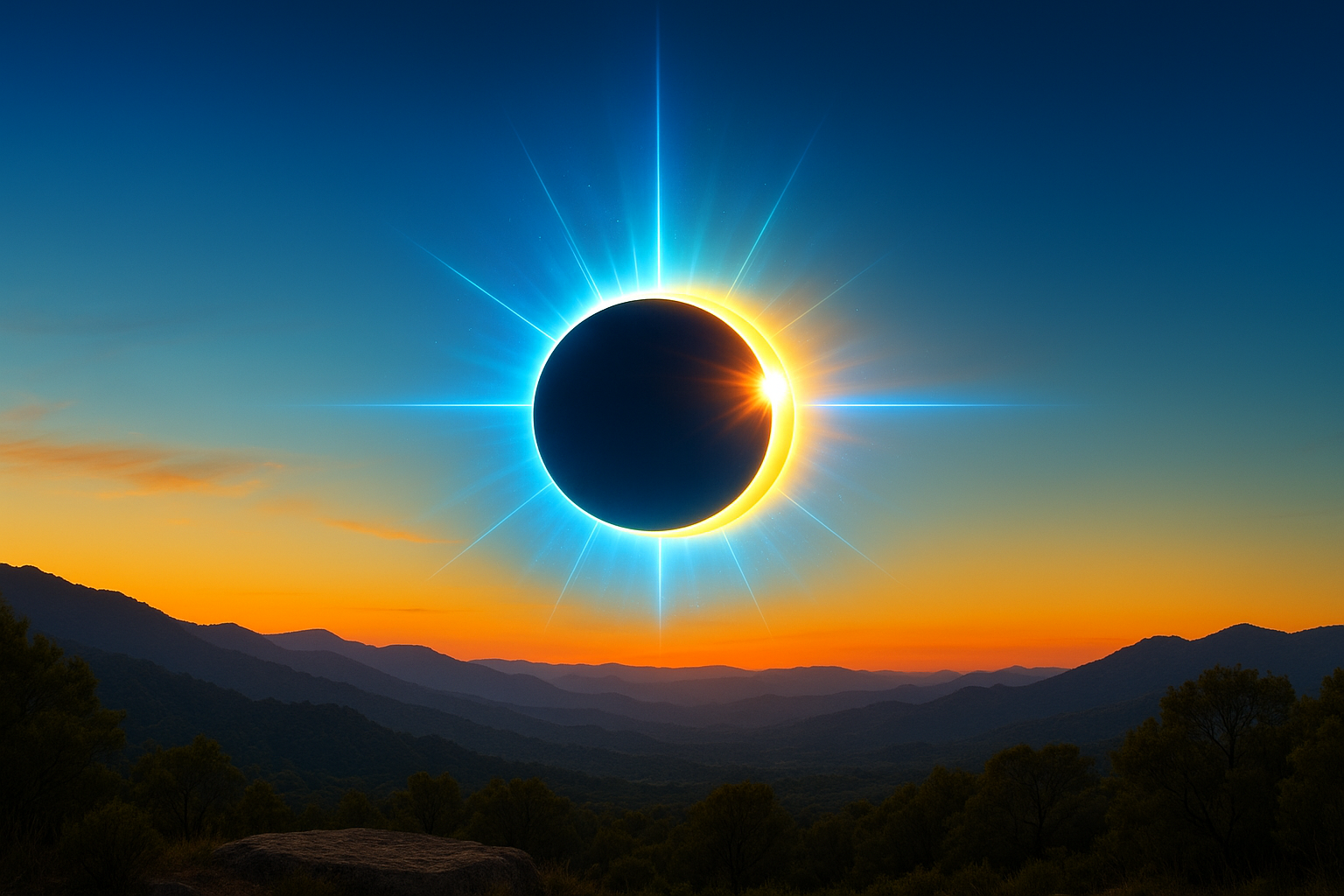 Curso M-E ;  Eclipse total de sol